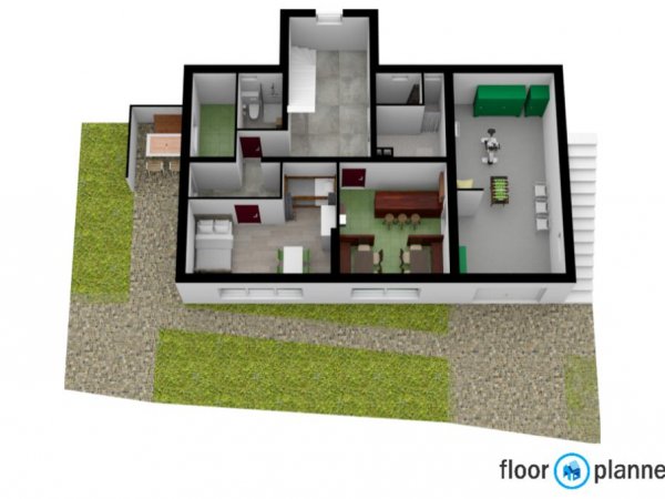3d plattegrond begane grond